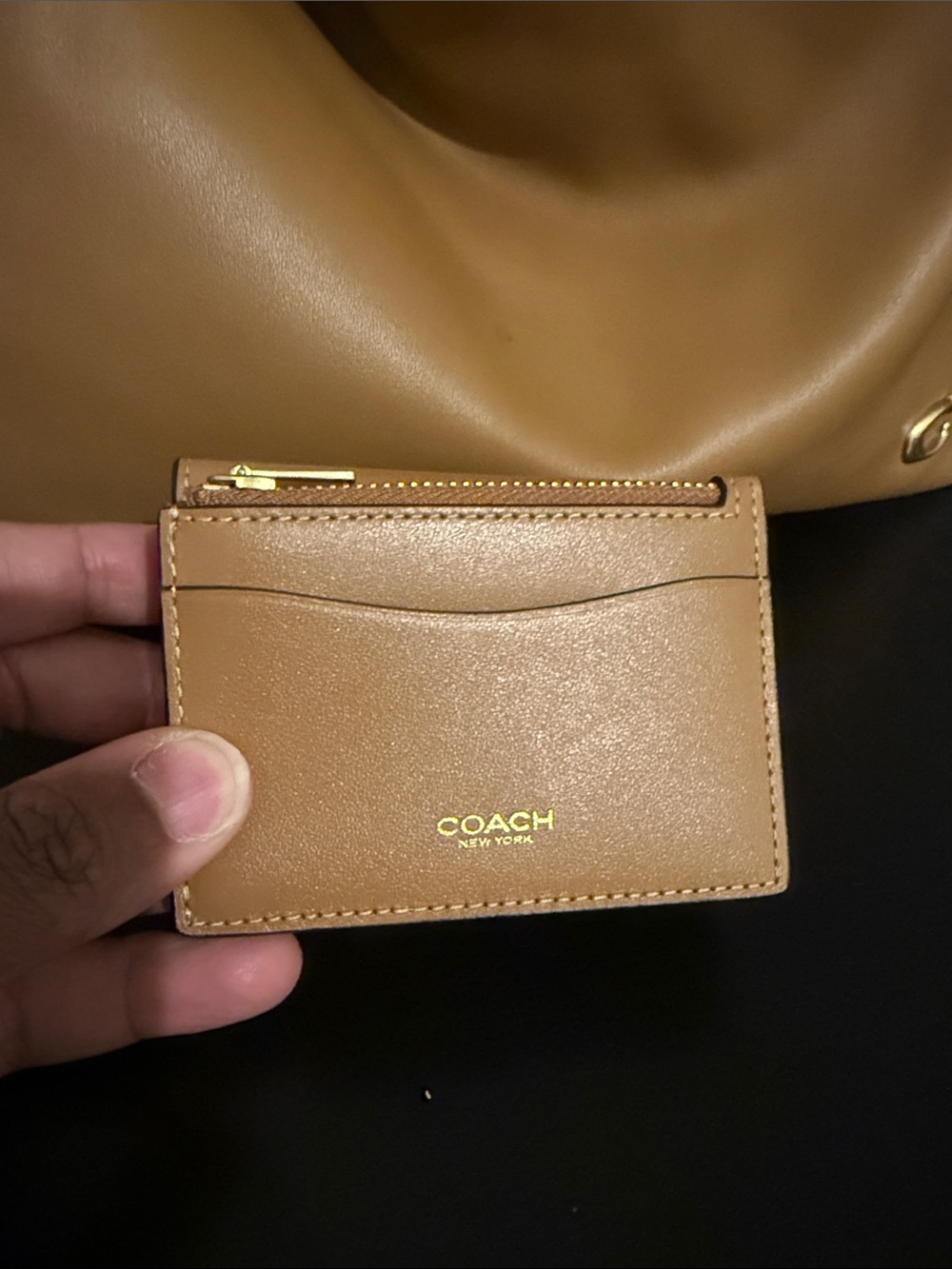 Coach Large Honey Brown Juliet 38 Shoulder Bag & Coach Honey Brown Wallet - Picture 12 of 12